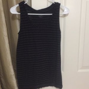 Loft black and gray tank